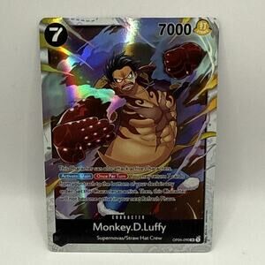 Monkey.D.Luffy (090) OP04-090 SR Kingdoms of Intrigue Foil Tcg Collectible Card